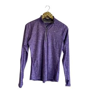 Nike Dri Fit Purple Quarter-Zip Pullover